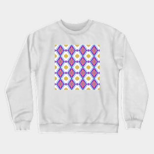 Ikat seamless pattern hand draw design Crewneck Sweatshirt